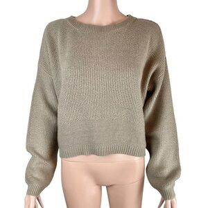 Forever 21 Knit Lace-Up Back Sweater